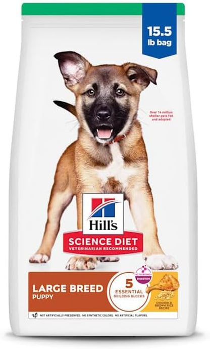 Hill'S Science Diet Puppy Large Breed Dry Dog Food, Chicken & Brown Rice, 15.5 Lb. Bag