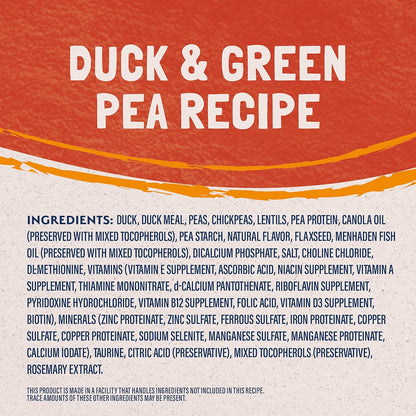 Limited Ingredient Adult Grain-Free Dry Cat Food - Balanced Nutrition - Soy-Free, Corn-Free Limited Ingredient Formula - 10 Lb - Reserve Duck & Green Pea Recipe