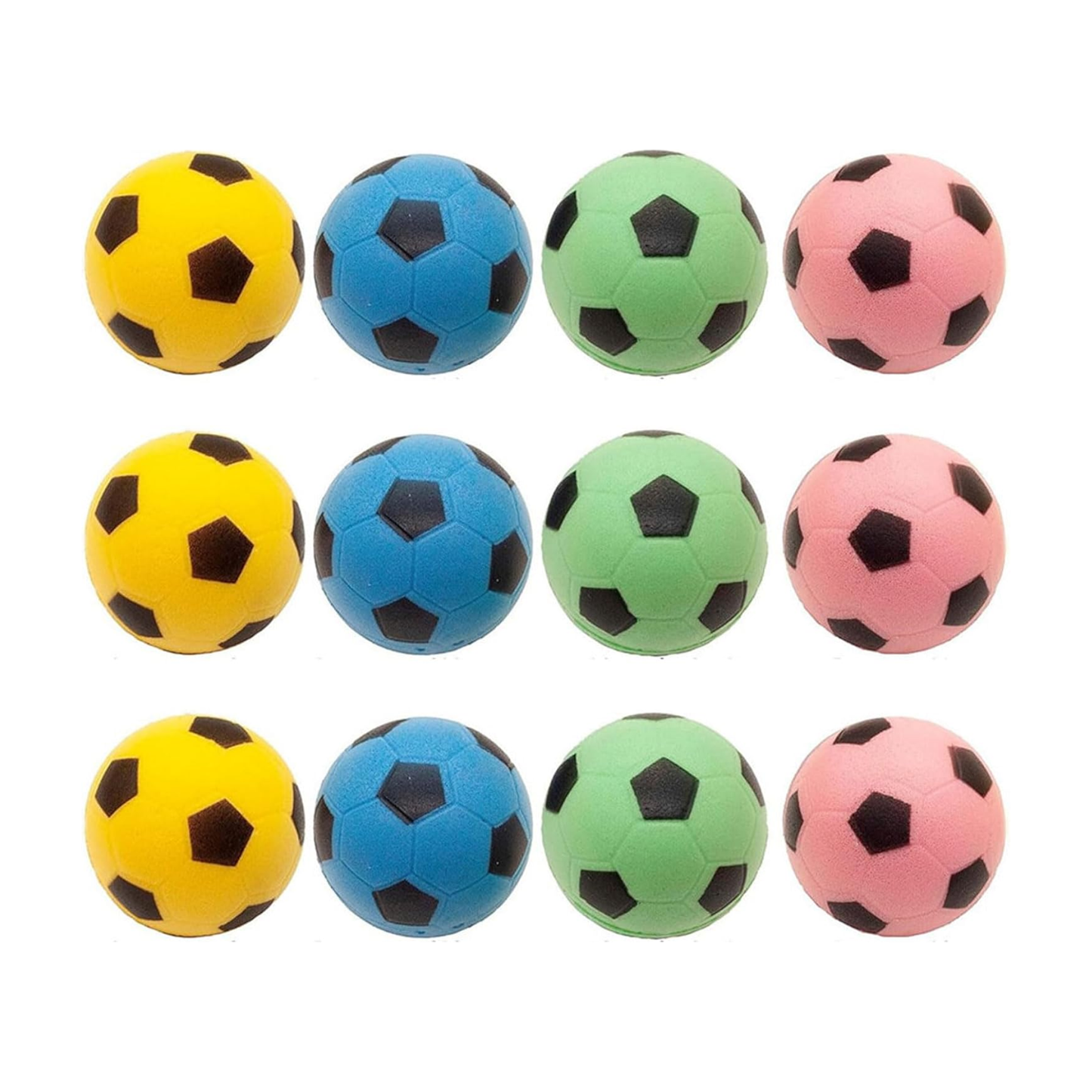 Foam Soccer Balls Cat Toys – 12 Pack