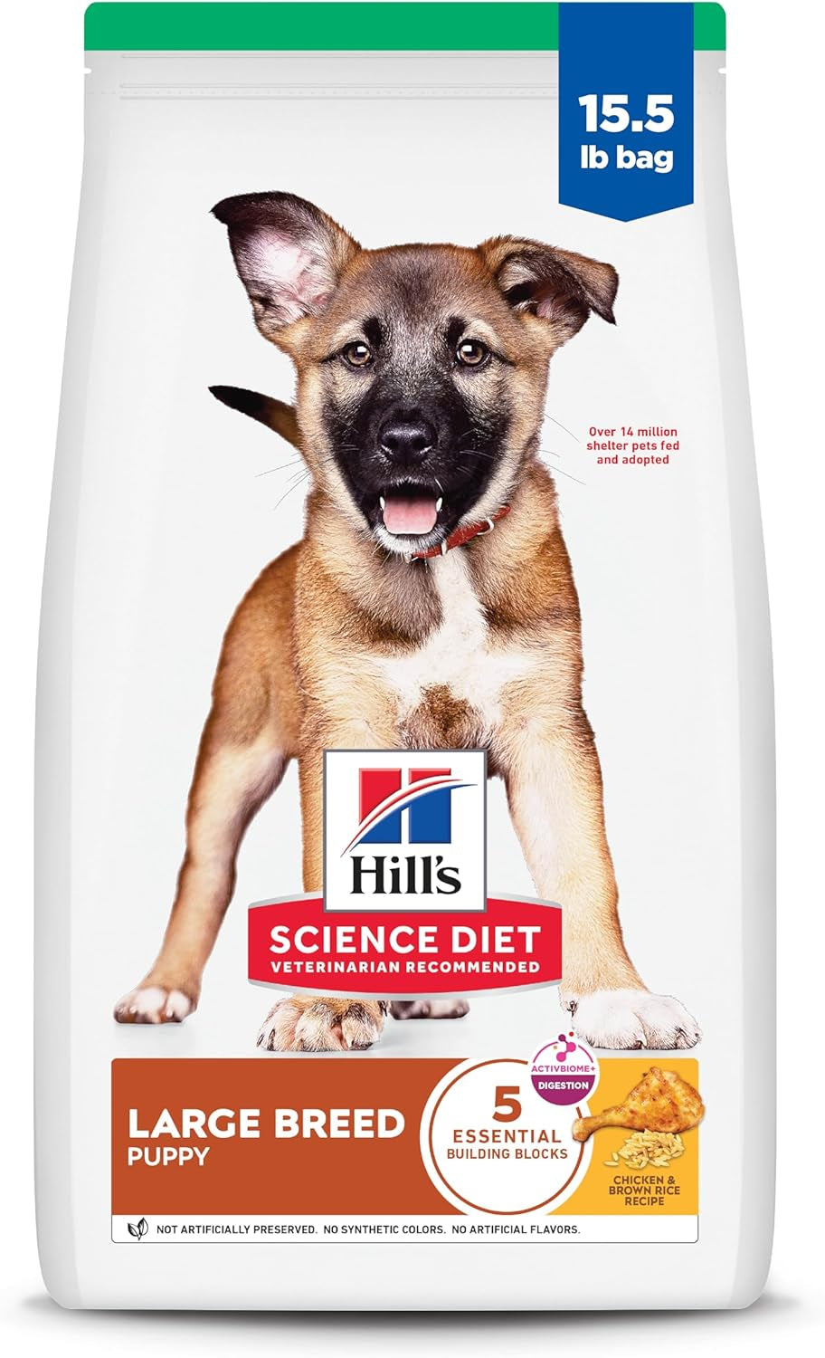 Hill'S Science Diet Puppy Large Breed Dry Dog Food, Chicken & Brown Rice, 15.5 Lb. Bag